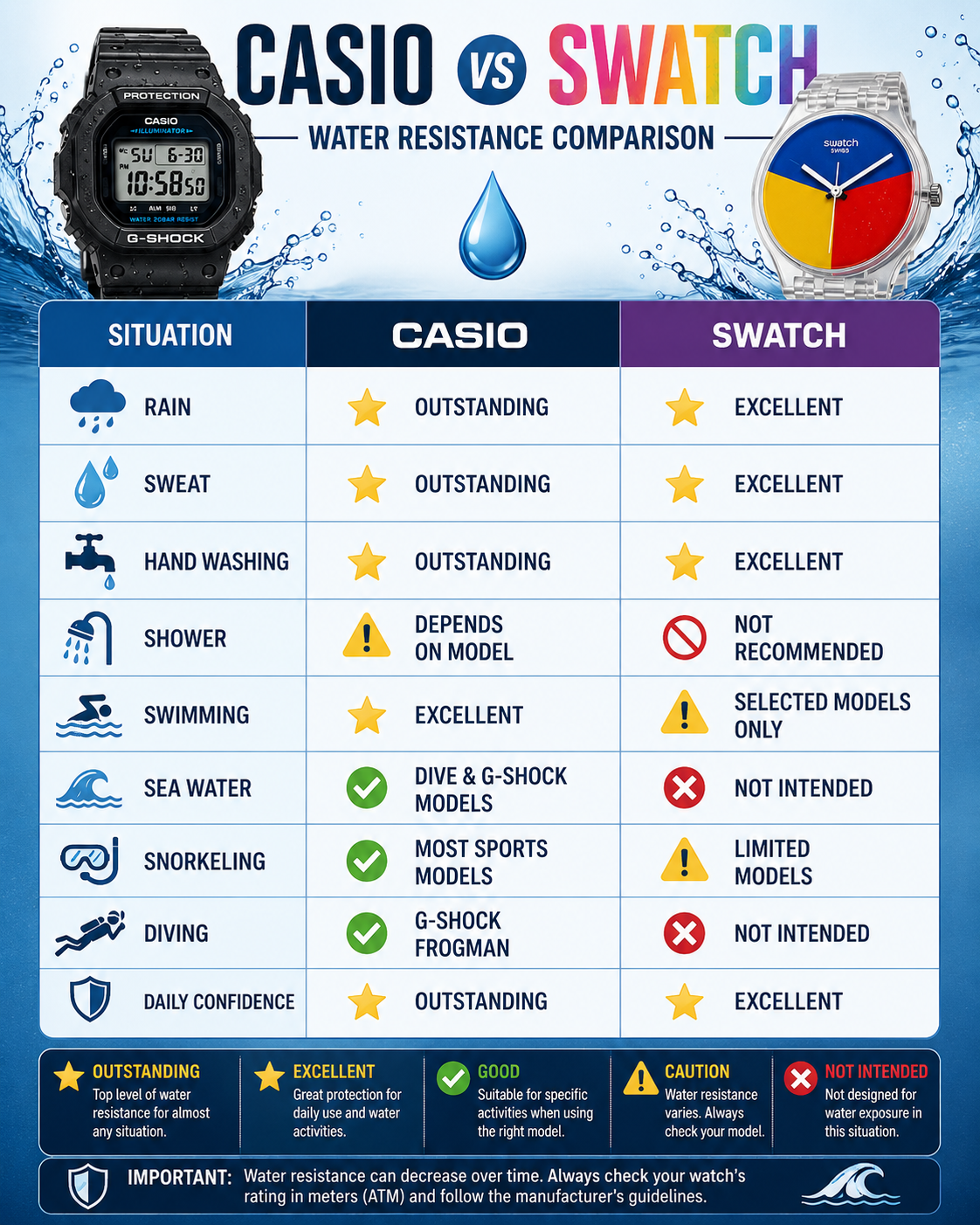 Swatch VS Casio Pros and Cons