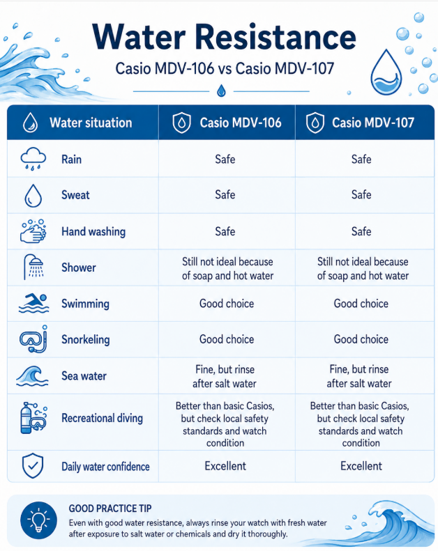 casio MDV-107 vs MDV-106