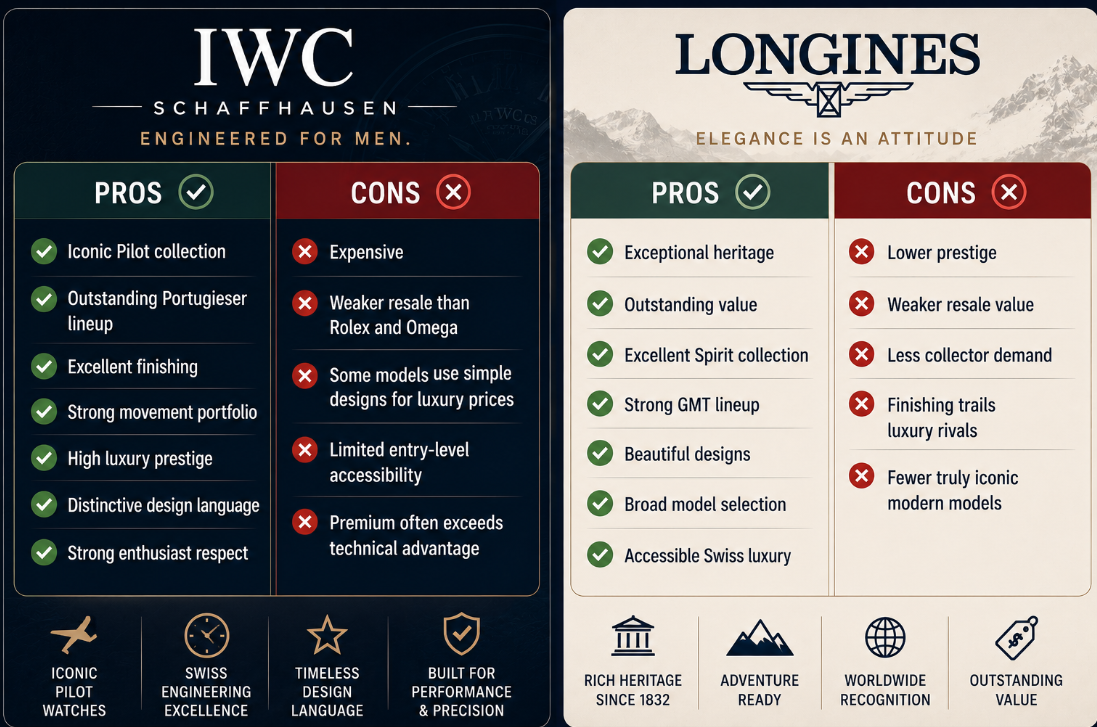 IWC vs Longines