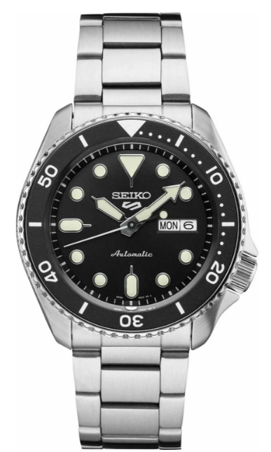 best black everyday model Seiko 5 Sports SRPD55
