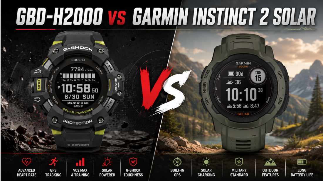 GBD-H2000 vs Garmin Instinct 2 Solar