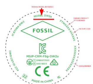 Fossil watch style number and battery finder